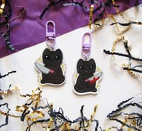 CLAWS THE M*RDER CAT KEYCHAIN