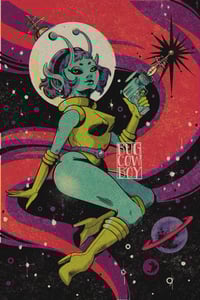 Image 2 of 8”x10” Space Babes In Ur Area Print
