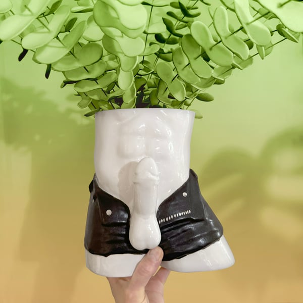 Image of Cutoff Boner Planters with 22Kt Gold