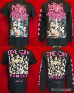 Image of Official Lesbian Tribbing Squirt "One Can Trib Herself" Shirt/Long Sleeve Shirt/Snapback!