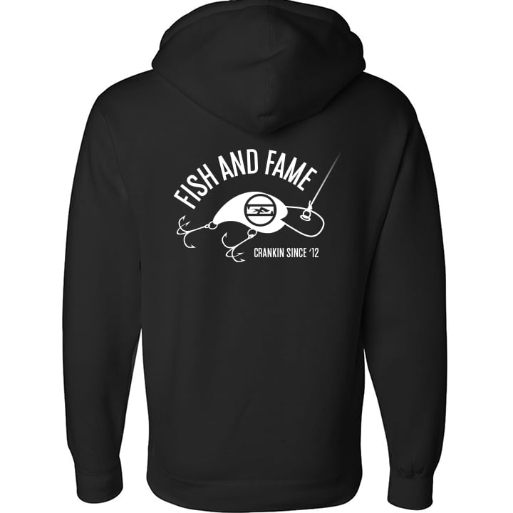 CRANKIN PULLOVER (BLK), Fishing Hoodie, Sportfishing Jacket, Salt Water Fishing  Apparel