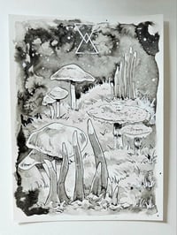 Image 2 of Original art - Mushroom Garden