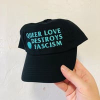 Queer Love Destroys Fascism cap
