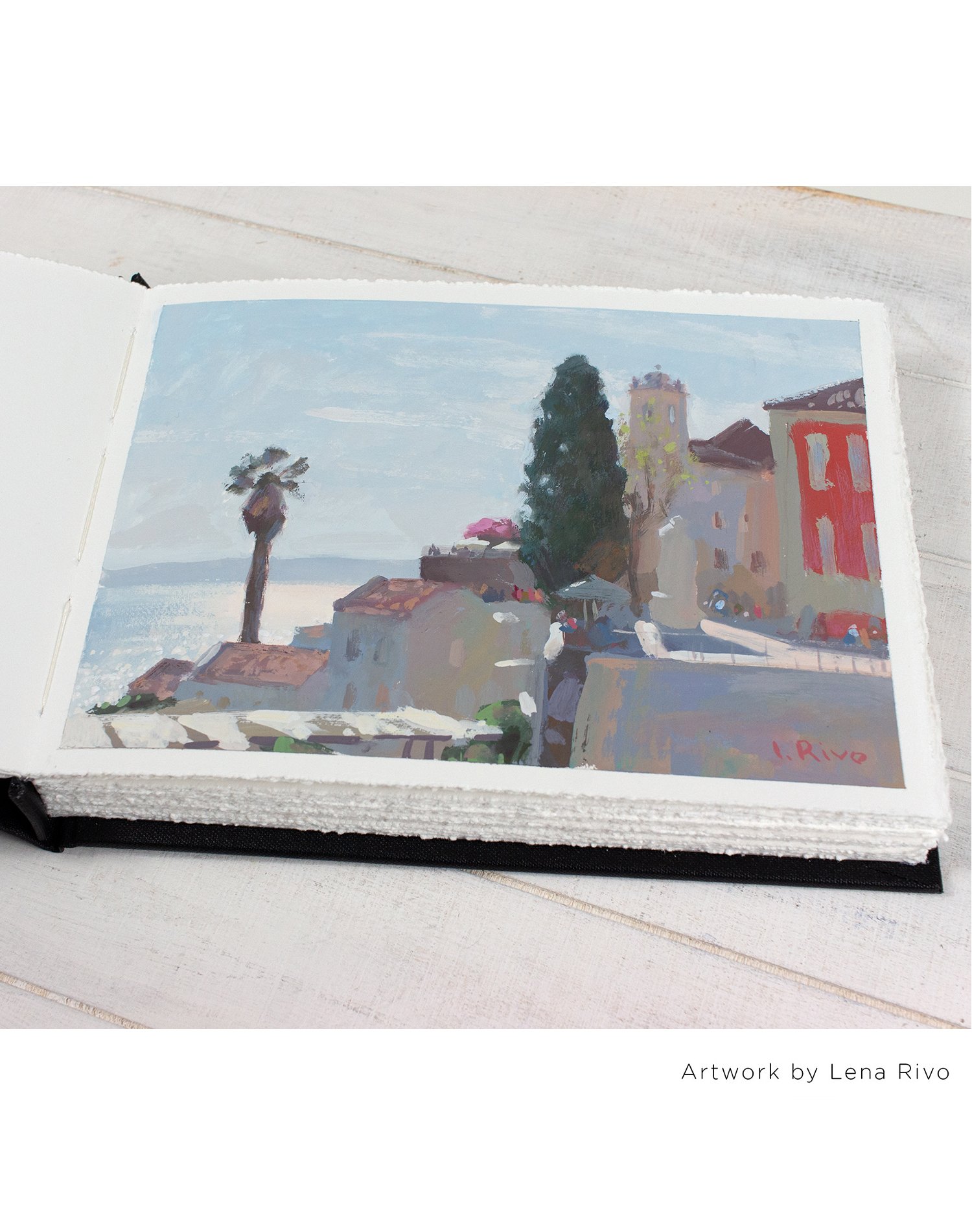 Handmade Sketchbook with Fabriano Artistico 300gsm Watercolour Paper  (28x19cm)