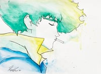 Cowboy Bebop Watercolor Painting- 8.5x11" Print-