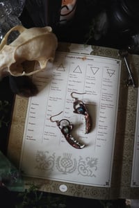 Image 2 of Mink Jawbone Earrings 