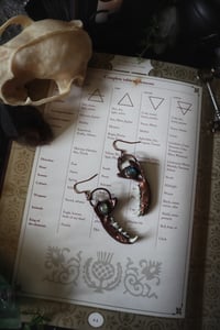 Image 3 of Mink Jawbone Earrings 
