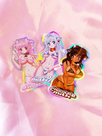 Tres Leches Holographic Set of Three Stickers 