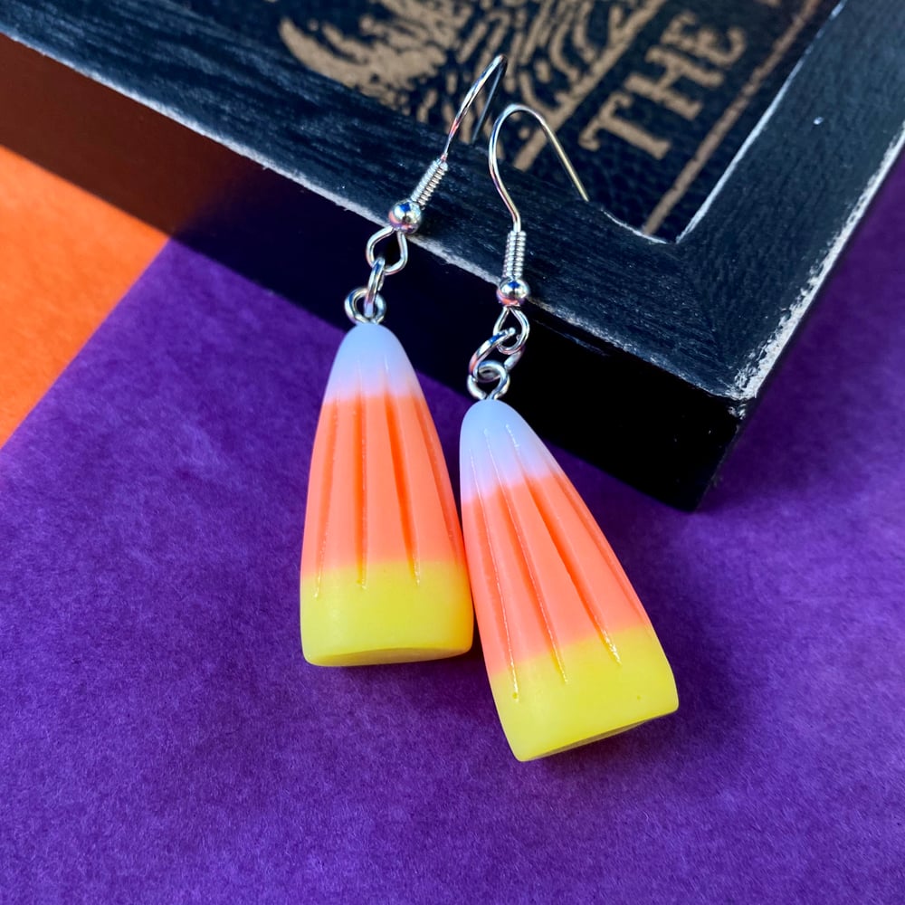 Image of CANDY CORN EARRINGS