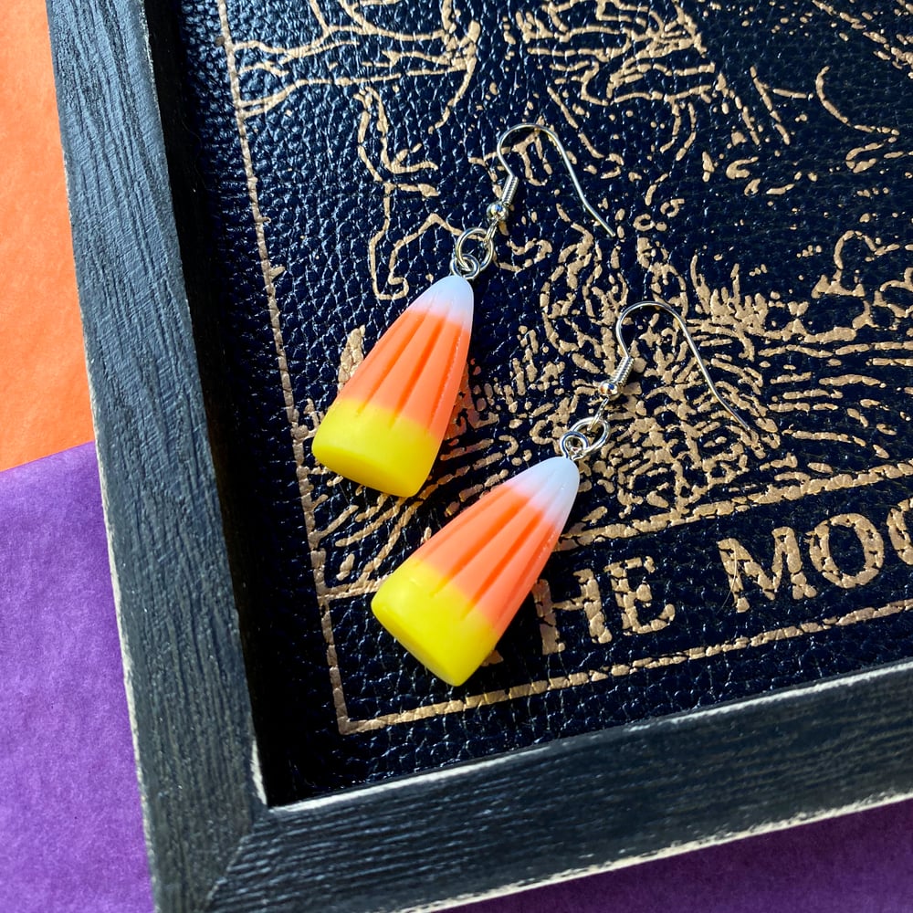 Image of CANDY CORN EARRINGS