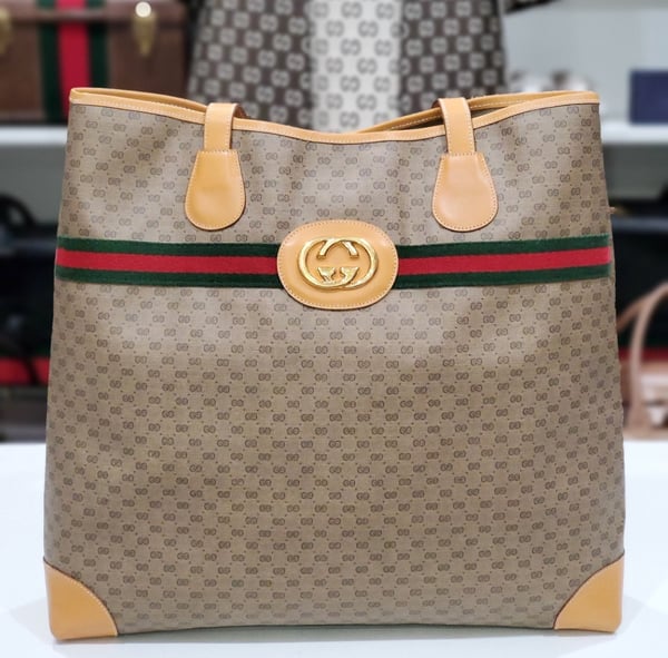 Image of Vtg Gucci African Mignon Tote 