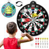 Bennol 14 PCS Double-Sided Dart Board Toys for Kids Boys 3 4 5 6 7 Year Old, Toddler Outdoor Games