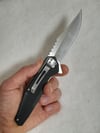 Folding Tactical Knife 420B Steel G10 Handle with Pocket Clip