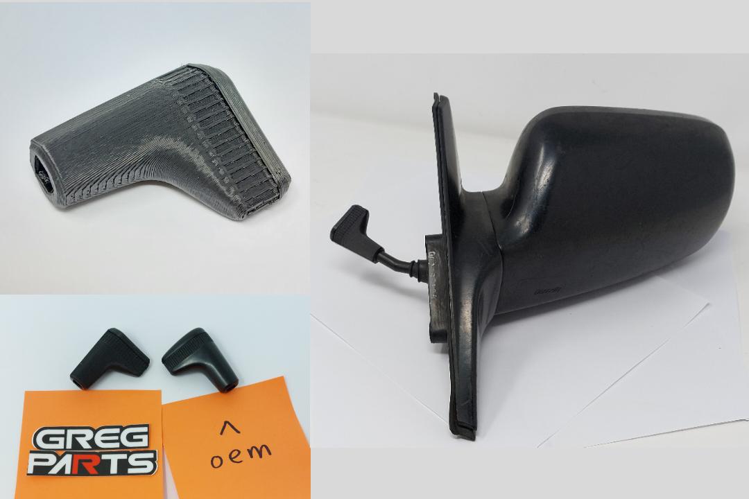 88-91 Honda EF Civic CRX Side Mirror Adjustment Handle & Cap (also fits  Prelude Integra Accord)