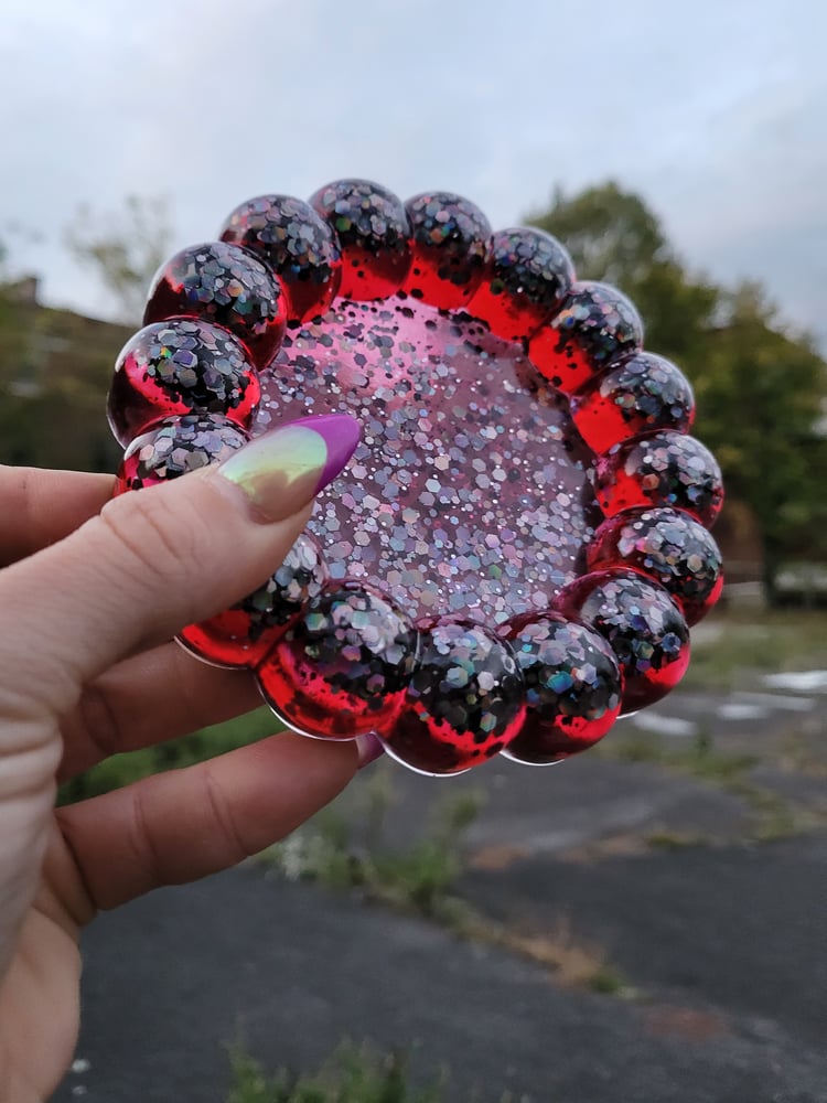 Image of Sparkly Bloody Bubble Coaster