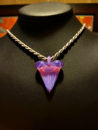 Image 4 of Fully cfl reactive mirage/yoshi great white shark tooth pendant .