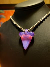 Image 5 of Fully cfl reactive mirage/yoshi great white shark tooth pendant .