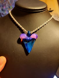 Image 5 of Yoshi(cfl)/sea slyme great white shark tooth pendant.