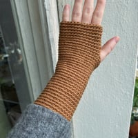 Image 1 of Wrist Worms, Merino, Caramel