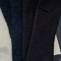 Image 5 of Wrist Worms, Chunky, Very dark Navy Blue, almost Black