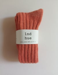 Image 1 of NORDIC LONG SOCKS_ ALPACA AND WOOL_ AUTUNNO