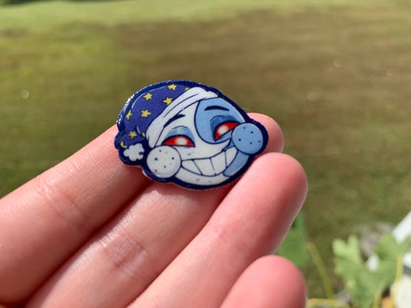 Image of Fnaf Moondrop shrinky dink pin