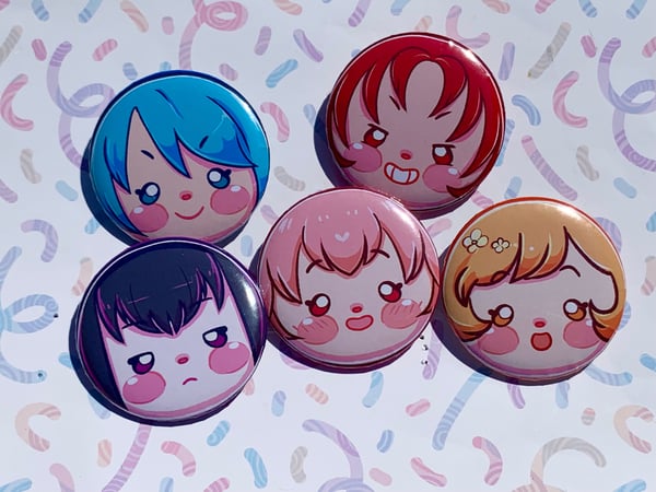 Image of Madoka Magica Holy Quintet Buttons