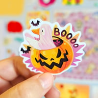 Image 2 of Ghost Duck Halloween Stickers