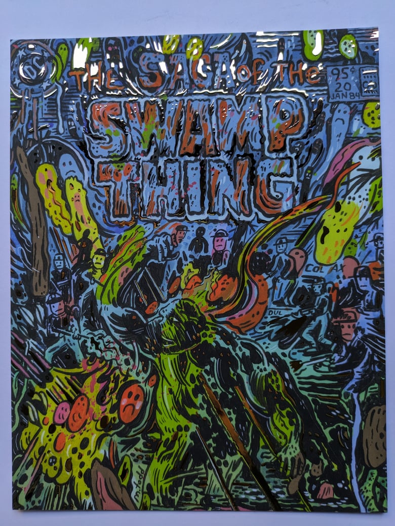 Image of ART CLUB LEFTOVER Swamp Thing Print by Mark Todd