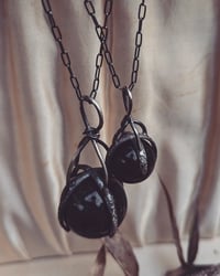Image 2 of Axis Mundi obsidian necklaces