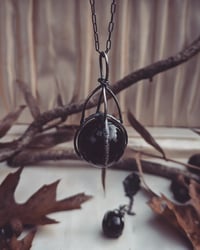 Image 3 of Axis Mundi obsidian necklaces