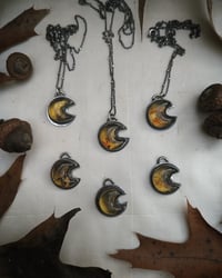 Image 3 of Mini amber moon necklace