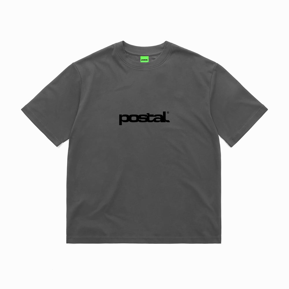 POSTAL LOGO TEE - CONCRETE