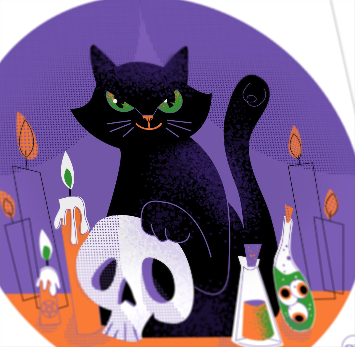 Image of Tarot Cat Art Print