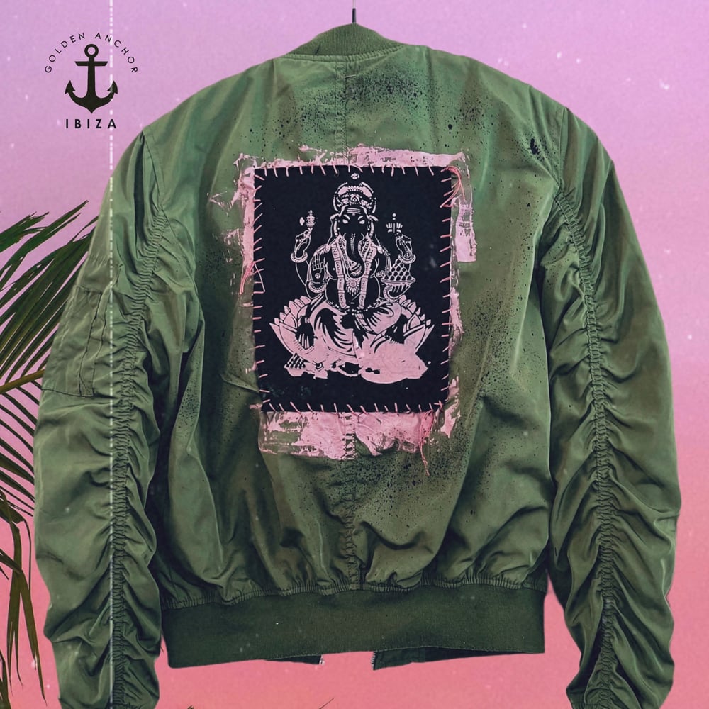 Image of Ganesha ¥ Bomber jacket ¥ unisex ¥ viLLaGe punK ¥ IbiZa ¥ jacket ¥