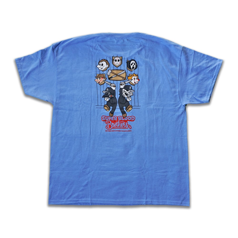 Super Blood Bros. Team Rider Shirt - SKY BLUE