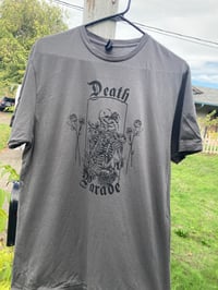 Charcoal Grey Tee with Skeletons