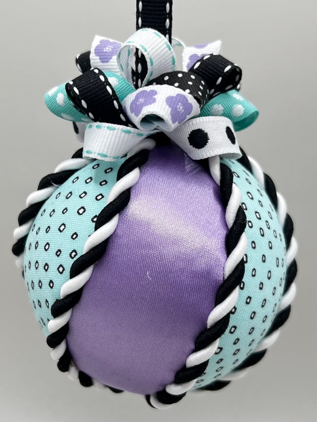 Turquoise Polka Dots and Purple