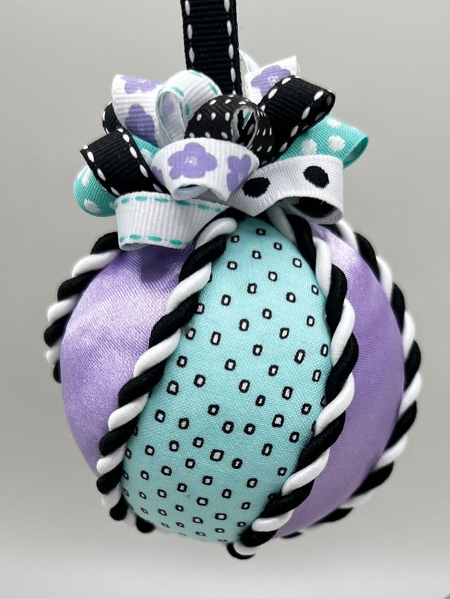 Turquoise Polka Dots and Purple