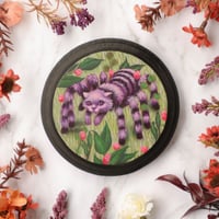 "Feeling Pretty" Acrylic and oil on 4 inch round wood (ON SALE: Was $160)