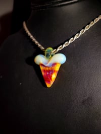 Image 2 of Serendipity/ ghost great white shark tooth pendant. 