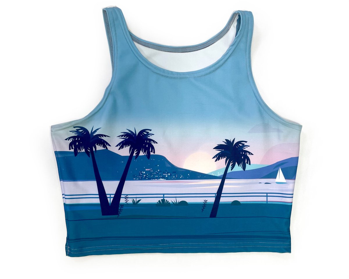 Image of Sunset Beach Athletic Crop Top