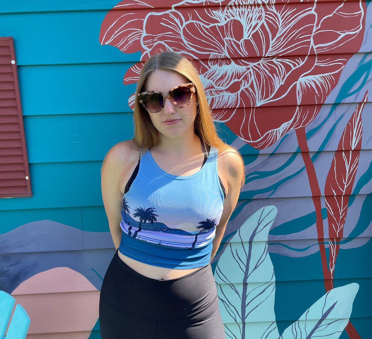 Image of Sunset Beach Athletic Crop Top