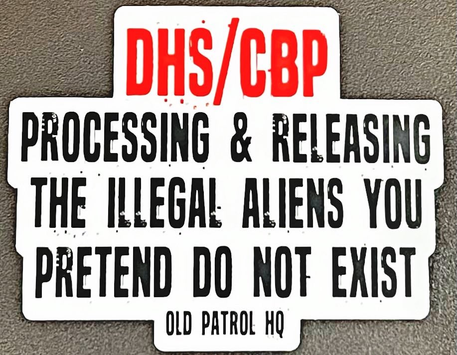 Image of PROCESSING & RELEASING THE ILLEGAL ALIENS ~ DECAL