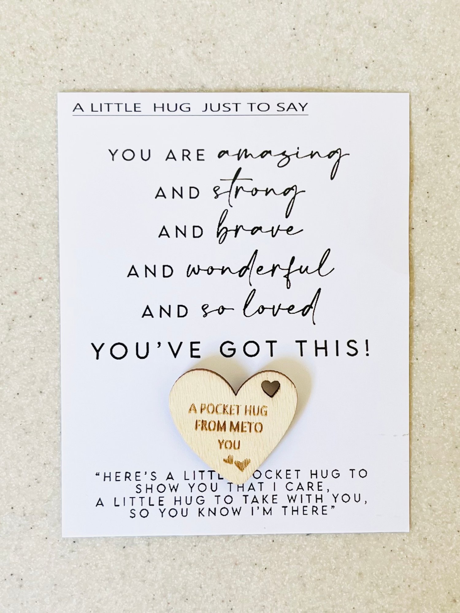 Image of A pocket hug from me to you