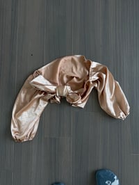 cream tie shirt (sz med)