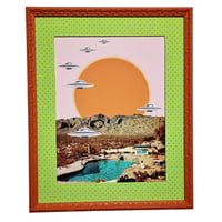 Image 1 of FRAMED UFO POP ART PRINT