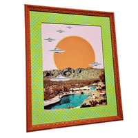 Image 2 of FRAMED UFO POP ART PRINT