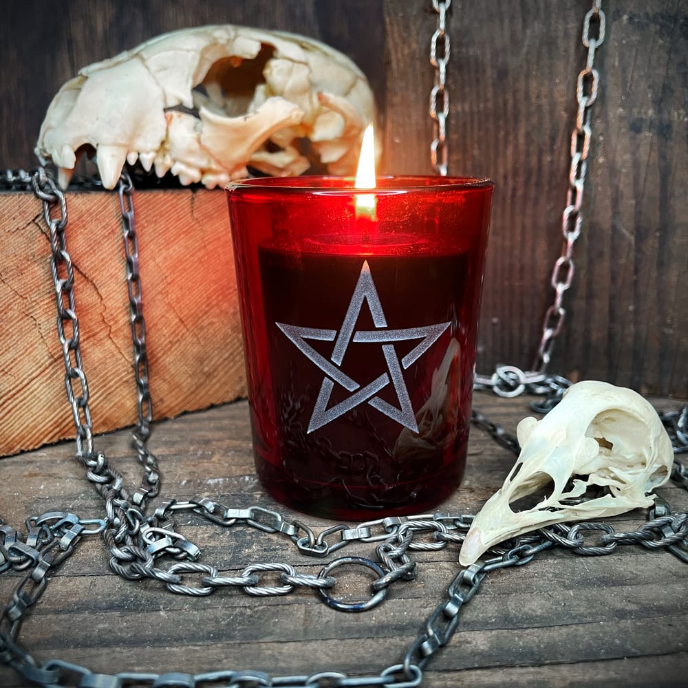 Image of Upward Pentagram Votive Candle
