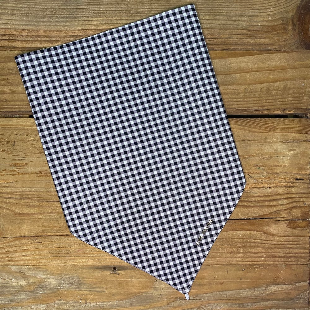 Image of Black Gingham Scarf